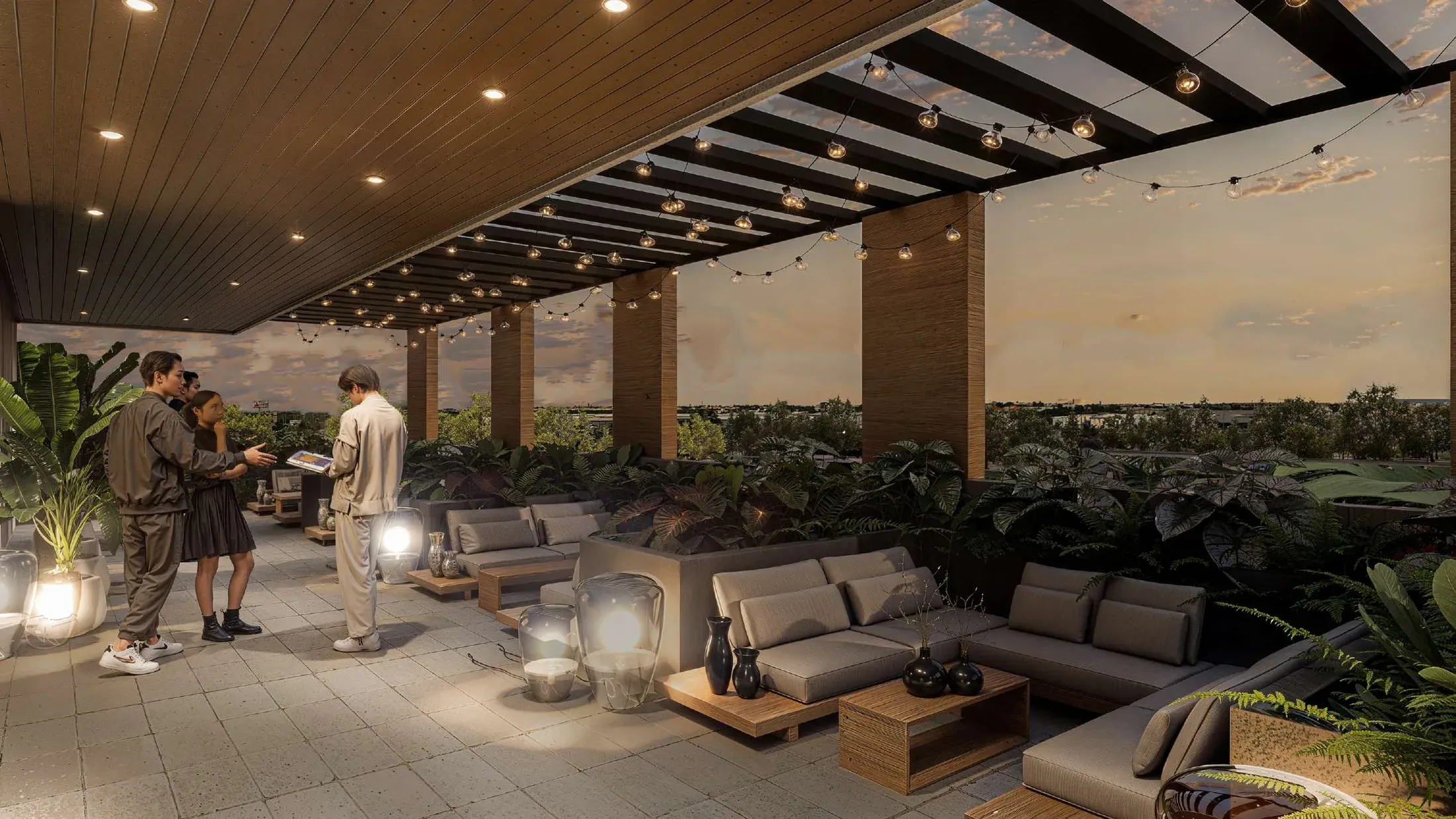 A rooftop wellness ecosystem